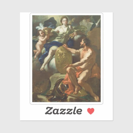 Francesco Solimena - Venus bij het Vulcaan Sticker (Vel)