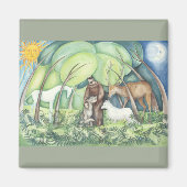 "Francesco" St Francis van Assisi Magneet (Voorkant)