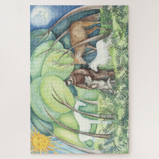 "Francesco" St Francis van Assisi Puzzle Legpuzzel (Verticaal)