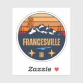 Francesville, Indiana Sticker (Vel)