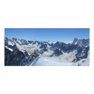 Franch Alps Chamonix panorama Foto Afdruk