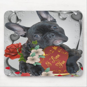 FRANCH BULLDOG Valentijn Mousepad Muismat
