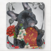 FRANCH BULLDOG Valentijn Mousepad Muismat (Voorkant)