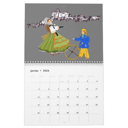 Franche-Comté, Frankrijk Kalender (Jan 2026)