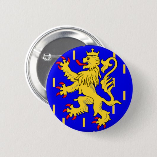 Franche-Comté (Frankrijk) Ronde Button 5,7 Cm (Voorkant /achterkant)