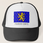 Franche-Comté, vlag met naam Trucker Pet (Voorkant)