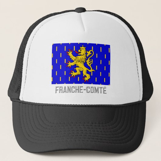 Franche-Comté, vlag met naam Trucker Pet (Voorkant)