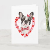 franchie mam Valentijnsdag hond liefde hart Feestdagen Kaart (Voorkant)