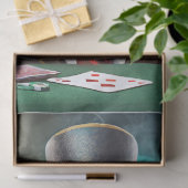 Franchie's Flush, Franse Bulldog spelen poker Tissuepapier (Geschenk)