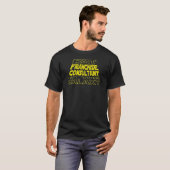 Franchise Consultant Space Backside Design T-shirt (Voorkant volledig)