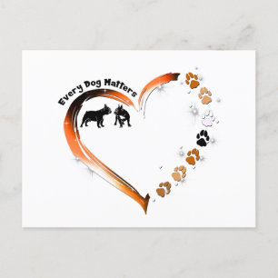 franchise elke hond doet ertoe gouden hart huisdie briefkaart