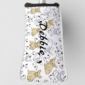 franchise houdt van Botten Golfheadcover (Draai 90)