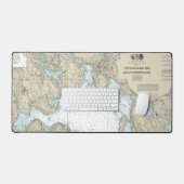 Franchman Bay en Mount Desert Island Chart Bureaumat (Keyboard & Muis)