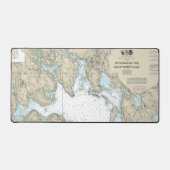 Franchman Bay en Mount Desert Island Chart Bureaumat (Voorkant)