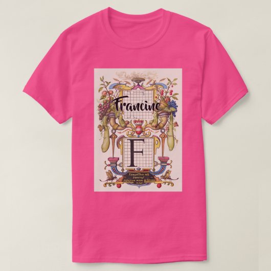 Francine en modern t-shirt (Design voorkant)