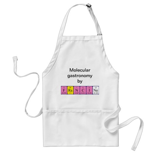 Francine periodieke table name apron standaard schort (Voorkant)