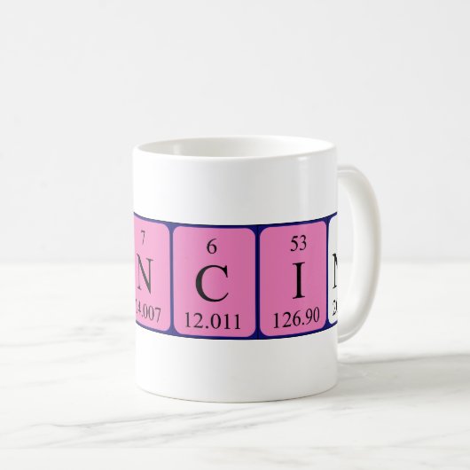 Francine periodieke table name mok (Voorkant rechts)