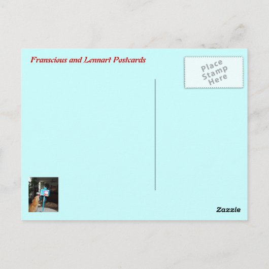 Francious en Lennart Briefkaarten (Achterkant)