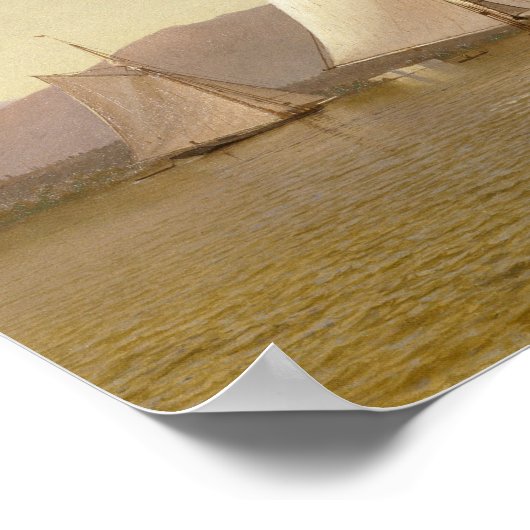 Francis Augustus Silva - De Hudson bij de Tappan Poster (Hoek)