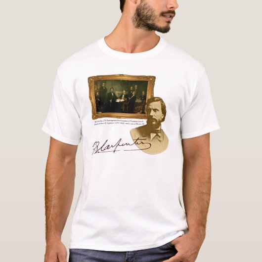 Francis B. Carpenter Abe Lincoln Painter T-shirt (Voorkant)