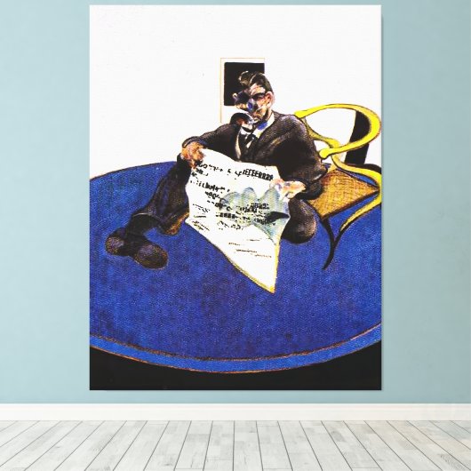 Francis Bacon art style Canvas Afdruk (Insitu (Houten vloer))