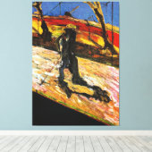 Francis Bacon art style Canvas Afdruk (Insitu (Houten vloer))