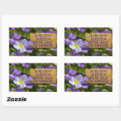 Francis Bacon Inspirerend Quote "Wisdom" Rechthoekige Sticker (Vel)