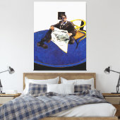 Francis Bacon kunststijl Canvas Afdruk (Insitu (Slaapkamer))