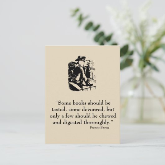 Francis Bacon Quote Briefkaart (Staand voorkant)