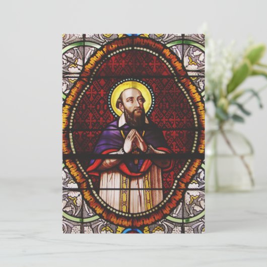 Francis de Sales Bishop van Genève Feestdagenkaart (Staand voorkant)