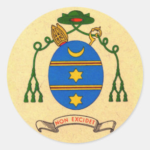 Francis de Sales Coat of Arms Patron Saint Sticker