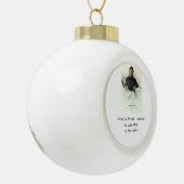 Francis "Frank" Johnson Keramische Bal Ornament (Links)