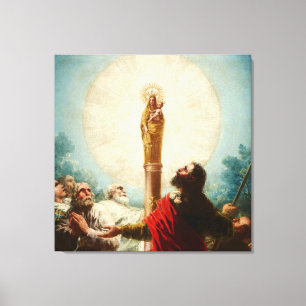 Francis Goya-Our Lady of Pillar Canvas print