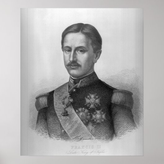 Francis II van de twee Siciliaanse eilanden Poster (Voorkant)