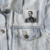 Francis II van de twee Siciliaanse eilanden Vierkante Button 5,1 Cm (In situ)