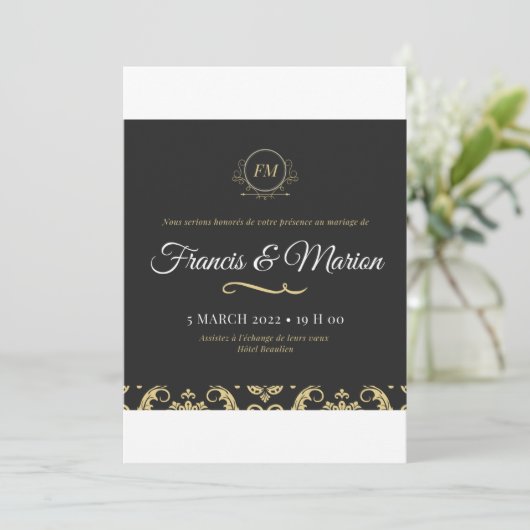 Francis & Marion Kaart (Staand voorkant)