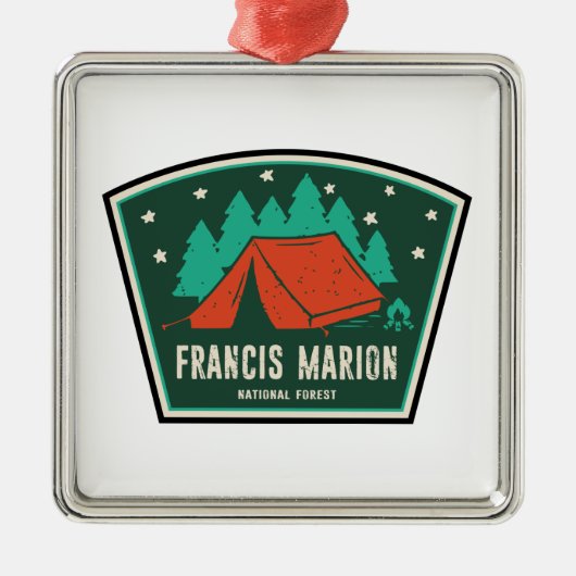 Francis Marion National Forest Camping Metalen Ornament (Voorkant)
