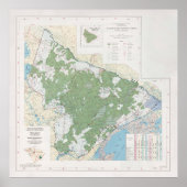 Francis Marion National Forest Map (1981) Poster (Voorkant)