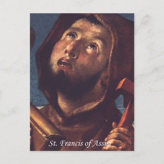 Francis of Assisi Briefkaart (Voorkant)