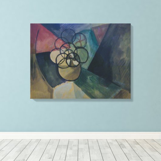Francis Picabia, Caoutchouc, 1909., Abstracte kuns Canvas Afdruk (Insitu (Houten vloer))