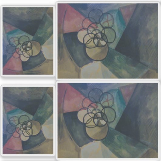 Francis Picabia, Caoutchouc, 1909., Abstracte kuns Sticker (Voorkant)