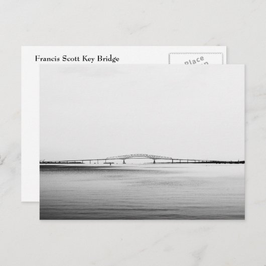 Francis Scott Key Bridge Briefkaart (Voorkant / Achterkant)