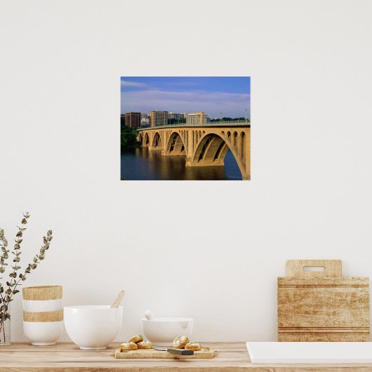 Francis Scott Key Bridge overdag Poster (Keuken)