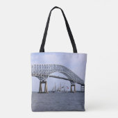 Francis Scott Key Bridge-Tas Tote Bag (Achterkant)