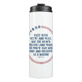 Francis Scott Key - God prijzen voor vrijheid Thermosbeker