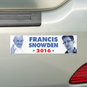 Francis Snowden 2016 bumpersticker (Op auto)
