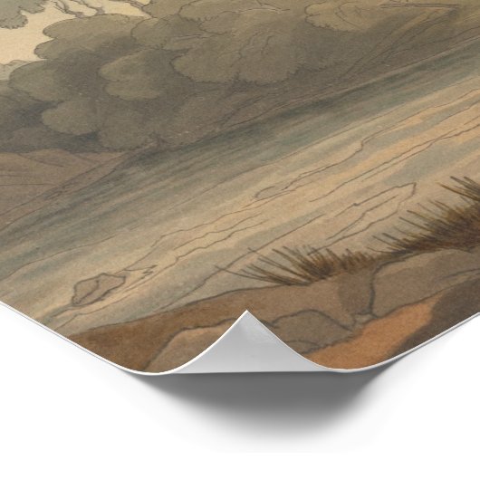 Francis Towne - over de dee Poster (Hoek)