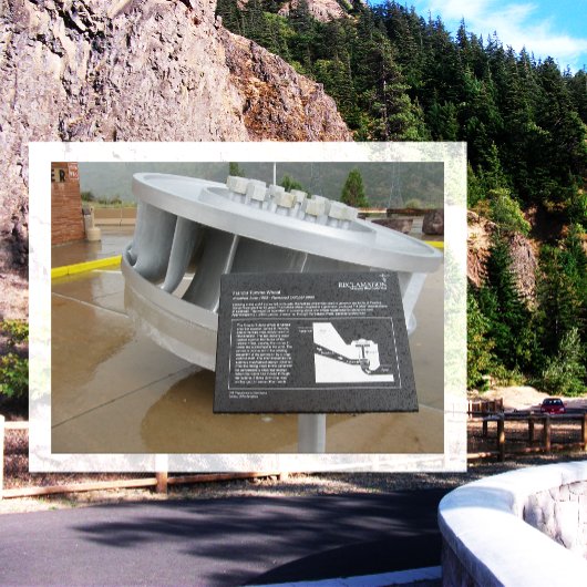 Francis Turbine Wheel, Flaming Gorge Dam, Utah Briefkaart