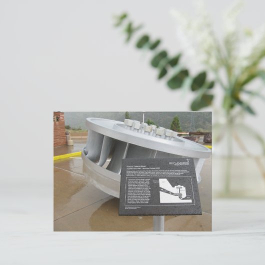 Francis Turbine Wheel, Flaming Gorge Dam, Utah Briefkaart (Staand voorkant)