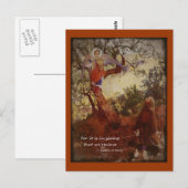 Francis van Assisi Kneeling Briefkaart (Voorkant / Achterkant)